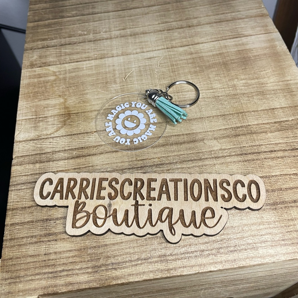 Carriescreationsco Boutique Keychain
